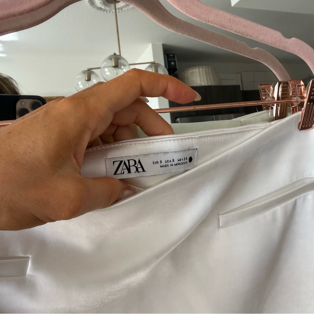 ZARA White Mini Skirt - Picture 6 of 10